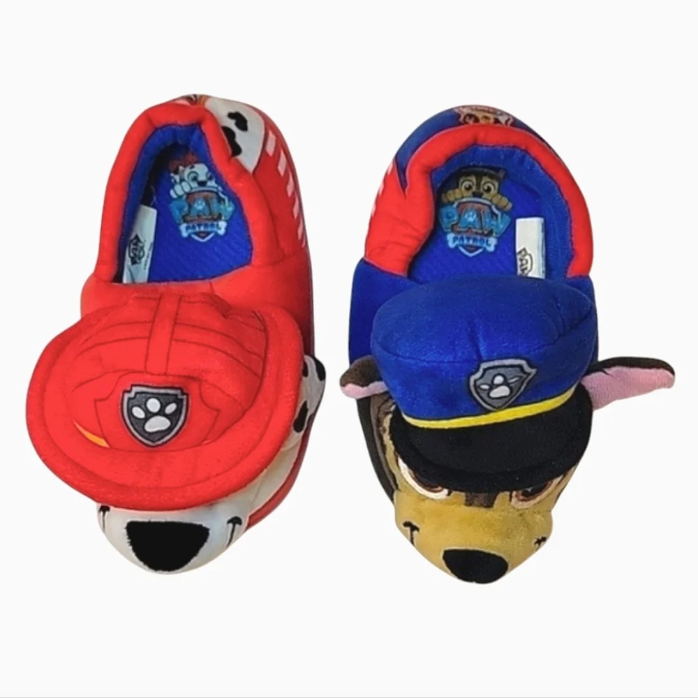 NEW Toddler Kid's Nickelodeon Paw Patrol Chase & Marshall Slippers